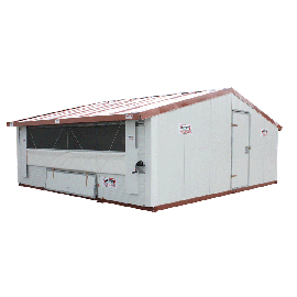 Poulailler ou bâtiment mobile pour élevage avicole en Kit 30 m2