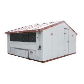 Poulailler ou bâtiment mobile pour élevage avicole en kit 12 m2
