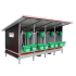 Beiser Environnement - Box à veaux 2 ou 4 places avec toit isolé et parois PVC - Côté
