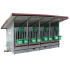 Beiser Environnement - Box à veaux 2 ou 4 places avec toit isolé et parois PVC - Côté