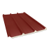 Beiser Environnement - Tôle nervurée 45-333-1000 isolée sandwich 40 mm, brun rouge RAL8012, 4,5 m