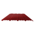 Beiser Environnement - Tôle nervurée 25-267-1070, 60/100ème, brun rouge bardage, 2,5 m