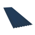 Beiser Environnement - Tôle ondulée 15 ondes bleu ardoise RAL5008, épaisseur 0,60, 3,5 m