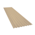 Beiser Environnement - Tôle ondulée 15 ondes jaune sable RAL1015, épaisseur 0,60, 2 m