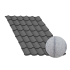 Beiser Environnement - Tôle tuile gris anthracite, anticondensation, 5 m