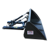 Beiser Environnement  - Godet de chargement hydraulique 1,80 m avec passages de fourches - Vue de profil