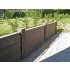 Poutre PVC recyclée carrée 12x12 L 2,50 m. marron 