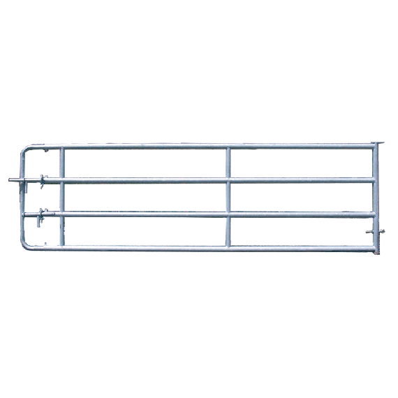 Barrière de stabulation extensible 4 lisses 3/4 m, avec verrou  