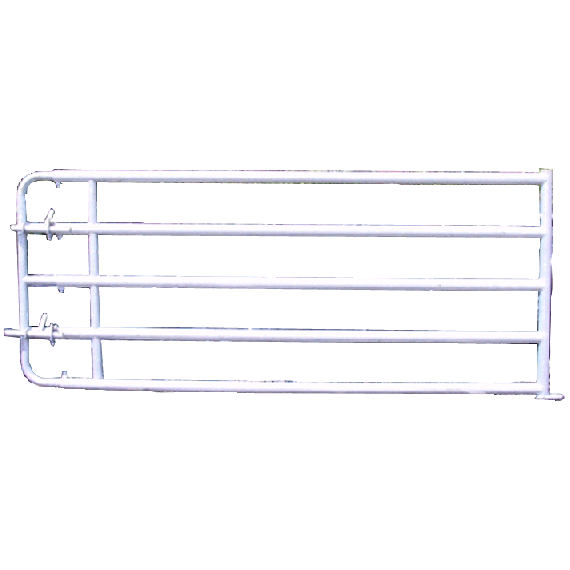 Barrière de stabulation extensible avec verrous, 5 lisses, 3/4 m  