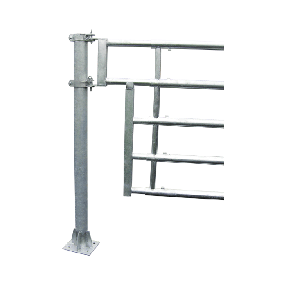 Barrière de stabulation 5 tubes avant découpe abreuvoir pour buvette  