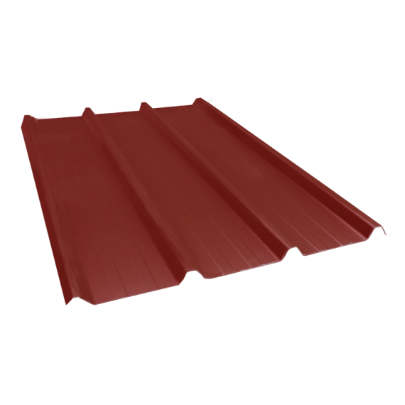 Tôle nervurée 45-333-1000, 60/100e brun rouge - 7 m  