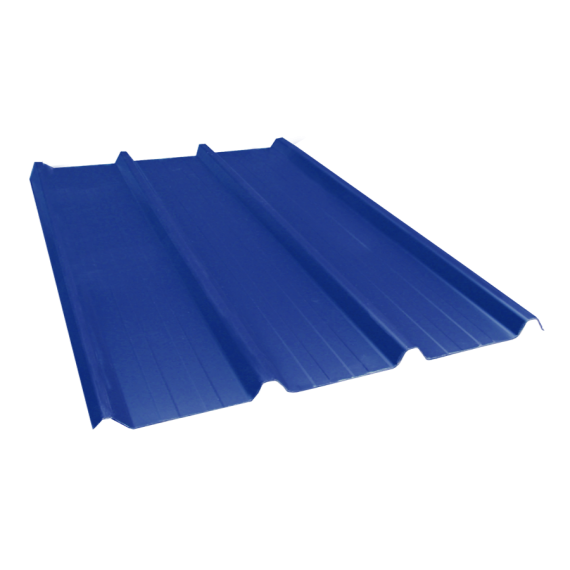 Tôle nervurée 45-333-1000, 70/100e bleu ardoise - 2,5 m  