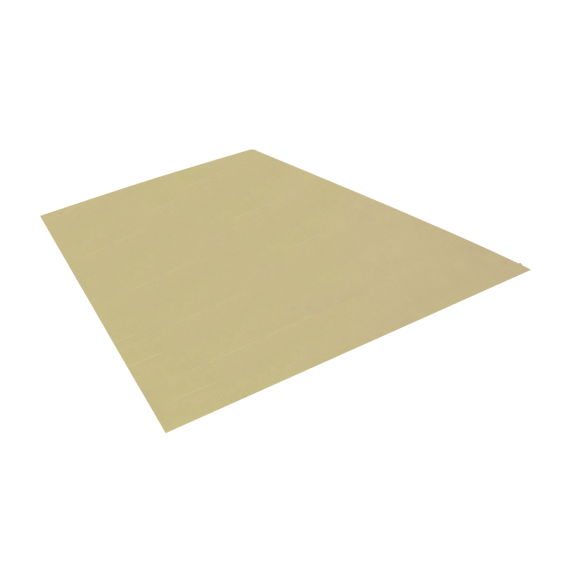 Tôle plane, jaune sable RAL1015, 1,22 x 2 m  