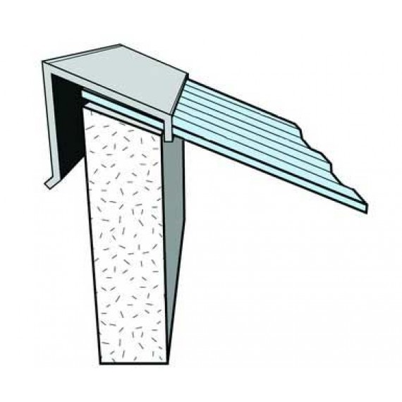 Faitière sur mur bleu ardoise RAL5008  