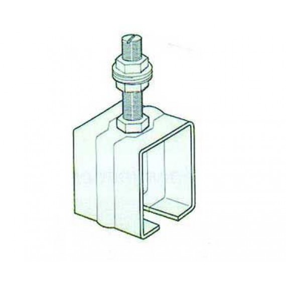 Support 50/40 Tige Courte pour Porte Hangar  