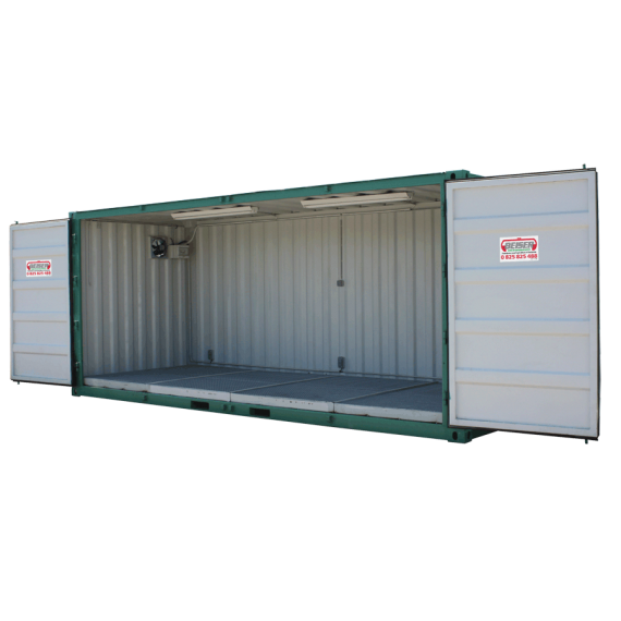 Container de stockage phyto 32M3 à ouverture totale sur la longueur  