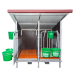  Beiser Environnement - Box à veaux 2 ou 4 places avec toit isolé et parois PVC - Face