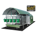 Beiser Environnement - Niche 5 veaux 4 étoiles isolée complète toit coulissant caillebotis (niche+parc)